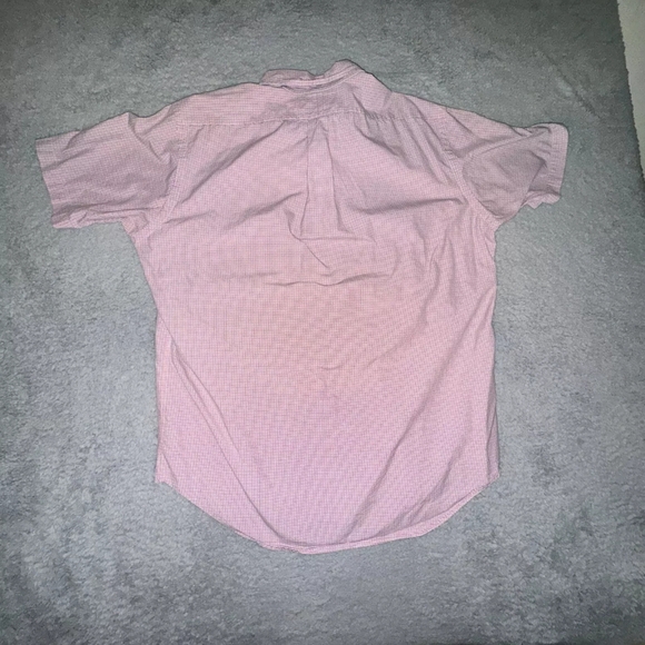 Ralph Lauren Shirt Mens Large Red White Blue Check Short Sleeve Button Up - Picture 5 of 9